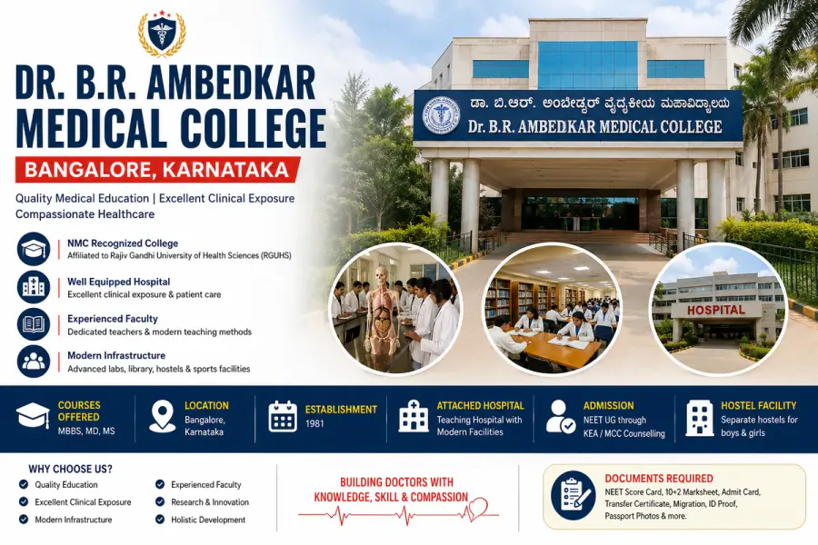Dr. B.R. Ambedkar Medical College Bangalore 2026: Fees, MBBS Admission, Ranking, Hospital, Cutoff & Complete Guide