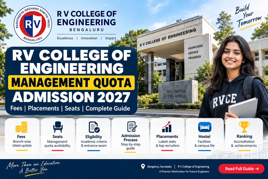 RVCE  Management Quota Admission 2027: Fees, Placements & Complete Guide