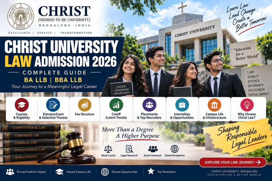 Christ University Law Admission 2026-27: Eligibility, Cutoff, Fees, Placements & Admission Process